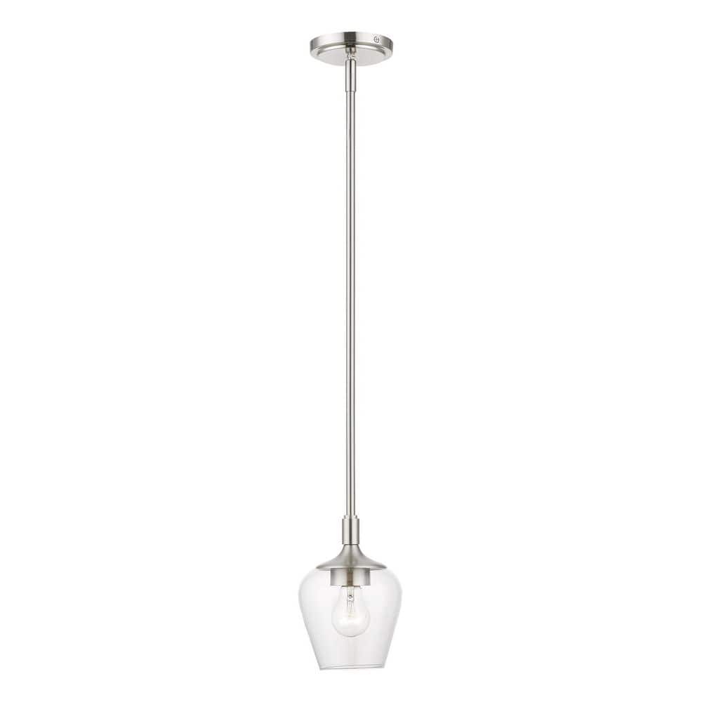 Hillbrook-1 Light Brushed Nickel Single Pendant price history on PriceWatchPro