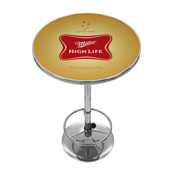 Trademark Miller High Life Chrome Pub/Bar Table
