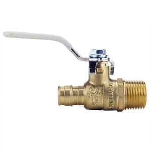 1/2 in. Brass PEX-A Barb x 1/2 in. Male Pipe Thread Ball Valve