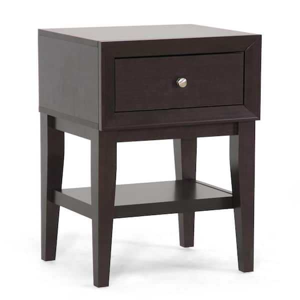 dark brown nightstands