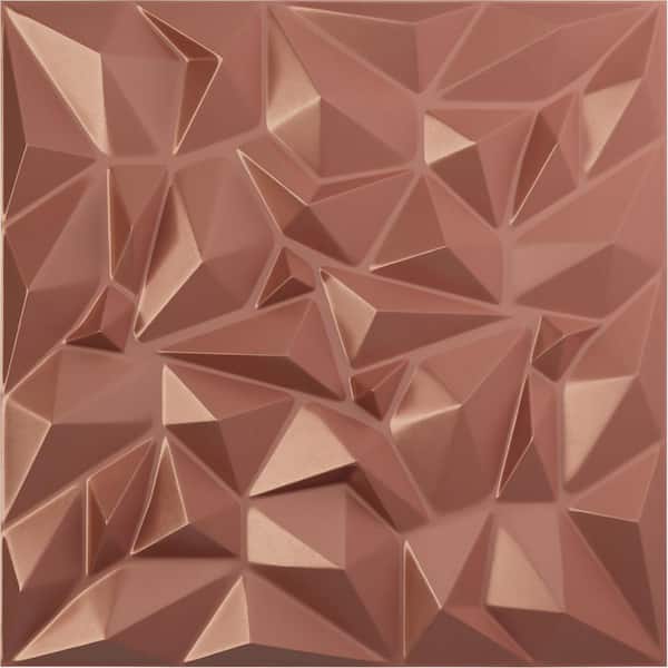 19 5/8 in. x 19 5/8 in. Leto EnduraWall Decorative 3D Wall Panel, Champagne Pink (Covers 2.67 Sq. Ft.)