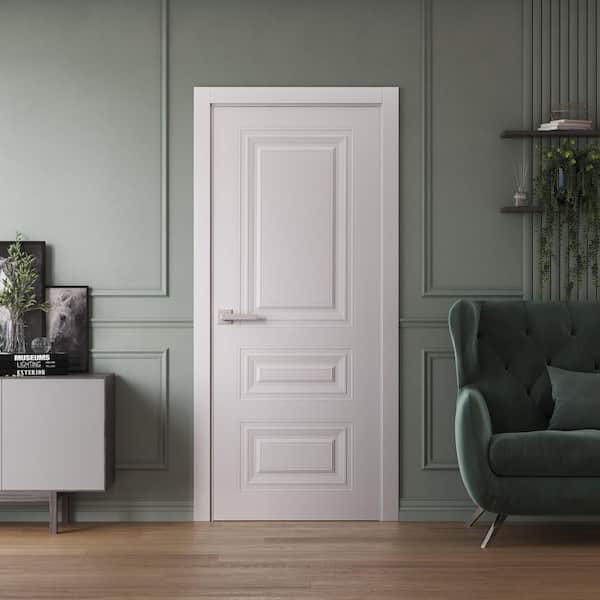 Sartodoors 7233 42 in. x 80 in. Sold Core White Color Wood