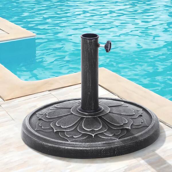 27 lbs. Heavy-Duty Patio Umbrella Base in Black