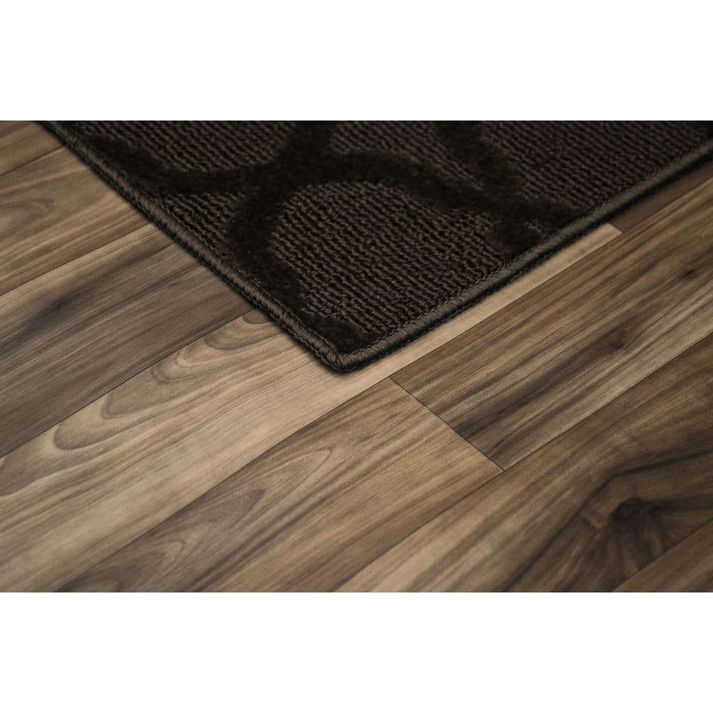 Mocha Trellis 9' x 12' Synthetic Tufted Area Rug