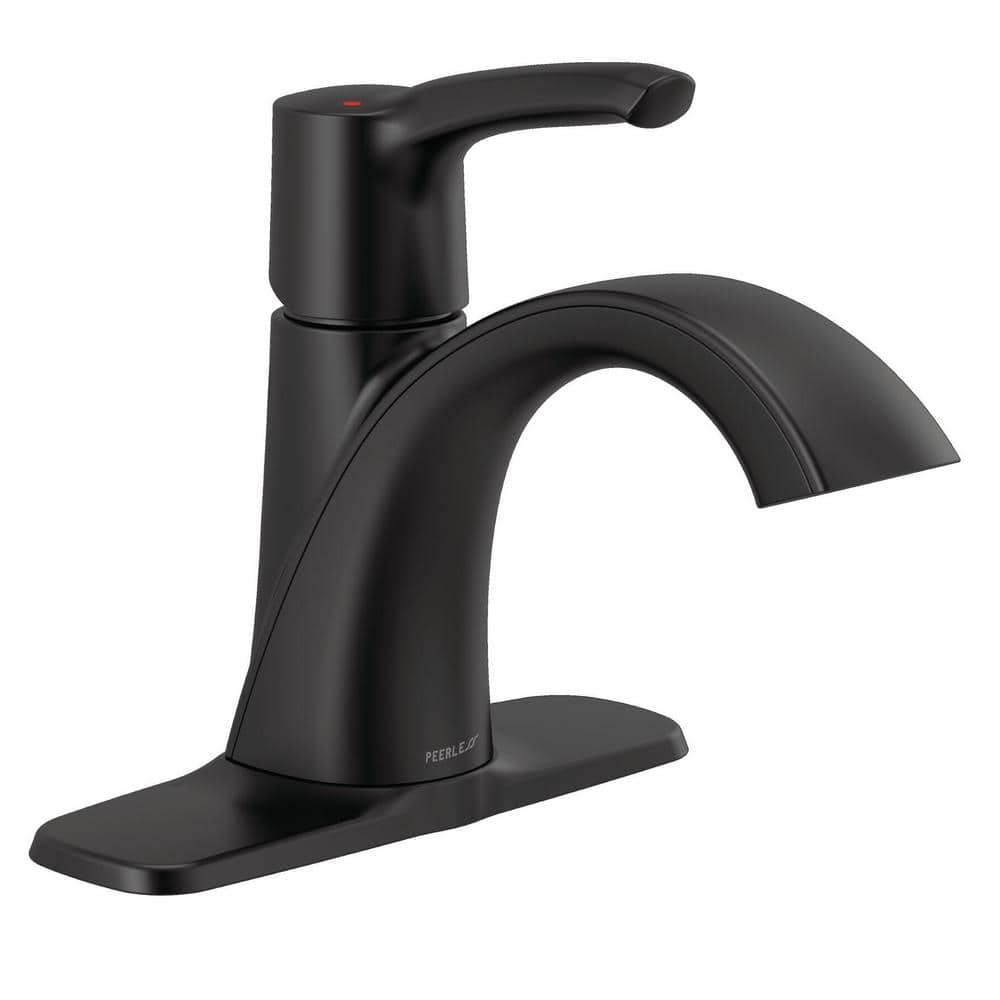 Peerless Parkwood Single-Handle Single-Hole Bathroom Faucet with Drain ...