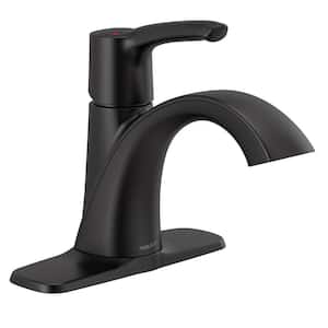 Parkwood Single-Handle Single-Hole Bathroom Faucet with Drain Kit Included in Matte Black