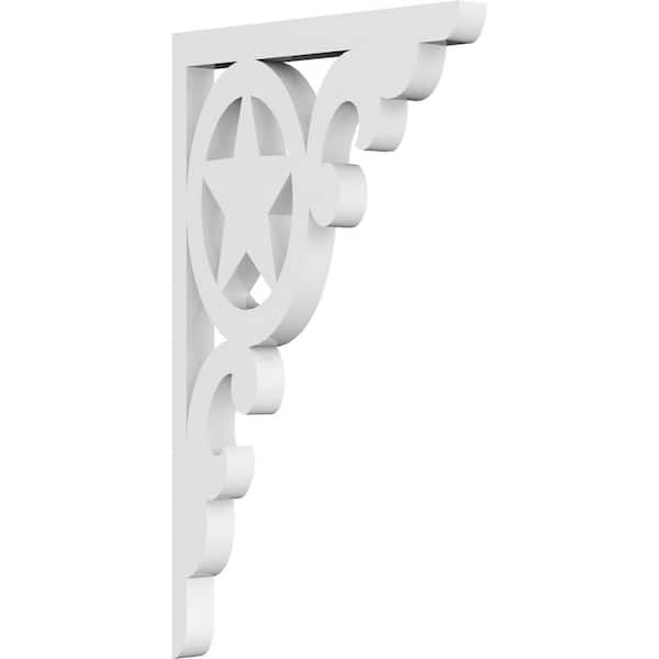 Ekena Millwork 5/8 in. W X 10 in. H X 6 in. D PVC Austin Bracket