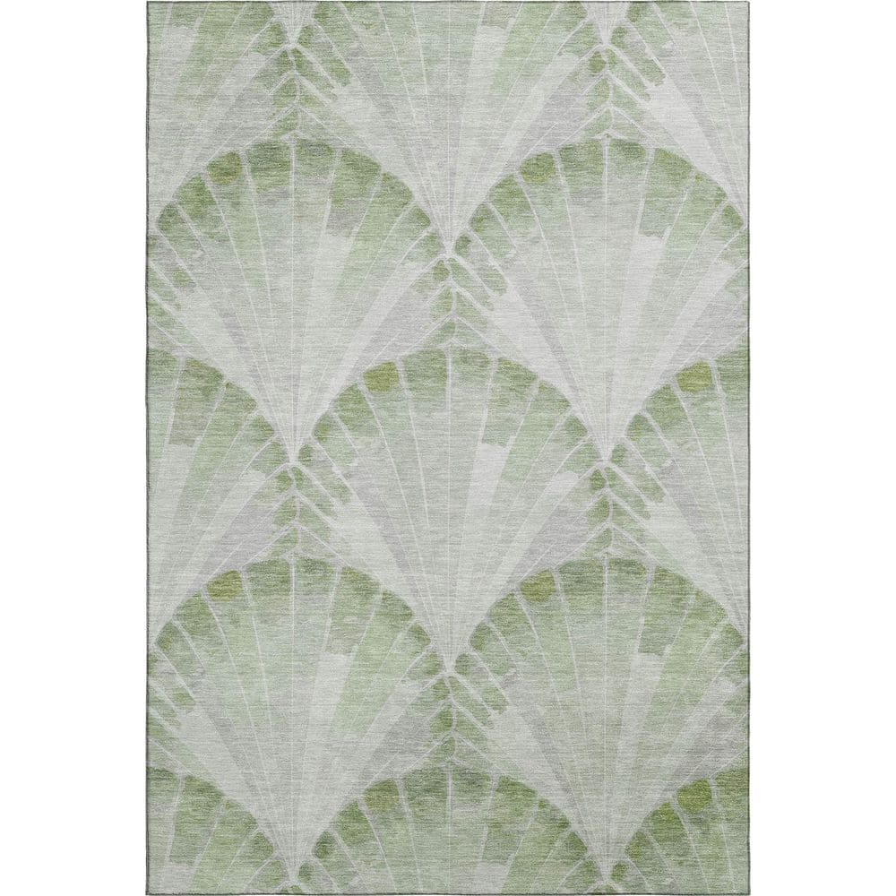Mayfield Premium Machine Washable Abstract AMF2401 Aloe 10 ft. x 14 ft. Area Rug price history on PriceWatchPro