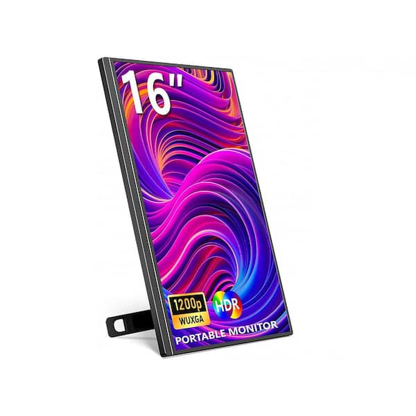 Yichuhaoxi Portable Monitor, 1920 * 1200P IPS Laptop Monitor with USB-C, Freesync HDMI Gaming Monitor