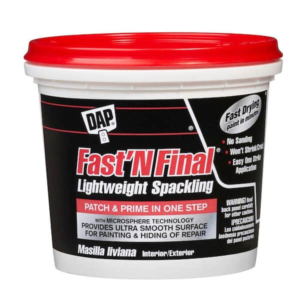 DAP Fast'N Final 1 Gal. White Lightweight Spackling (4-Pack) 7079812143 ...