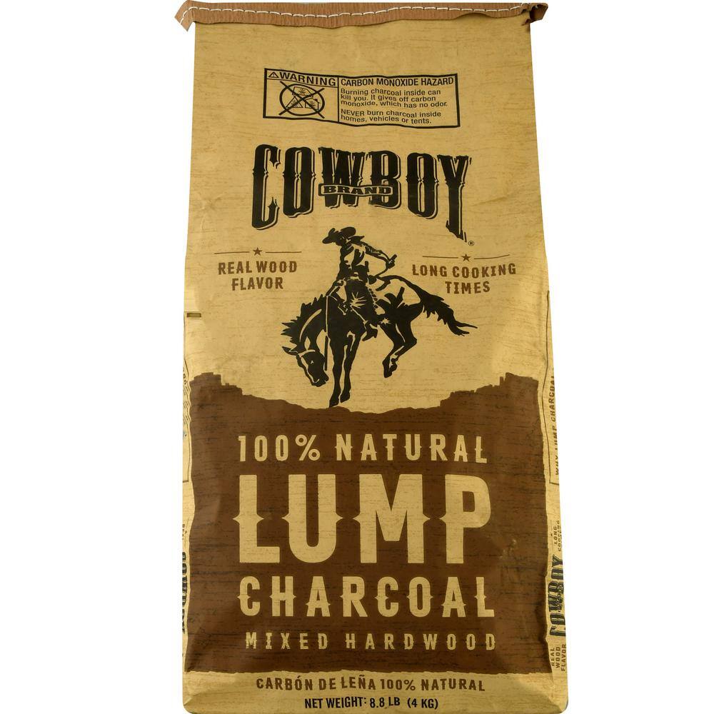 Cowboy 8.8 lbs. 100 All Natural Hardwood Lump Charcoal 754087470880