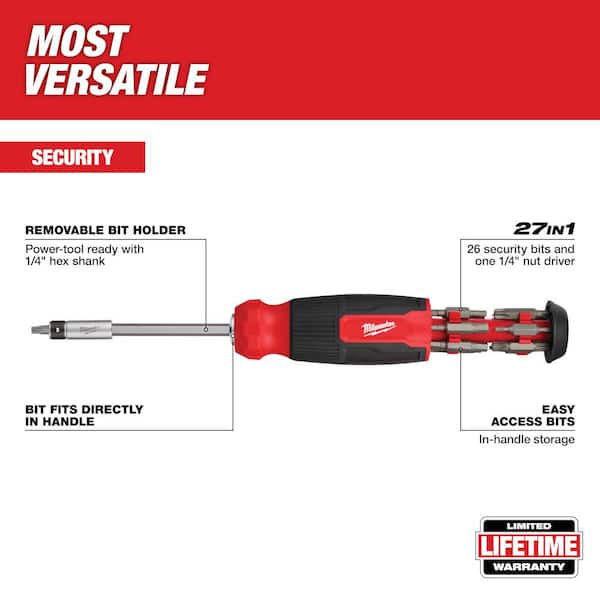 27-in-1 Tamperproof Multi-Bit Screwdriver