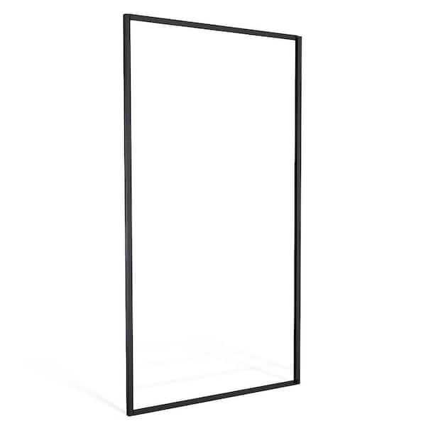72 in. H Black Aluminum Screen Frame Kit for 3 x 6 Plastic Decorative Privacy Screen Panels