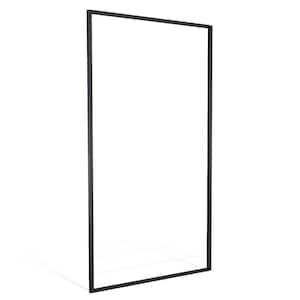 72 in. H Black Aluminum Screen Frame Kit for 3 x 6 Plastic Decorative Privacy Screen Panels