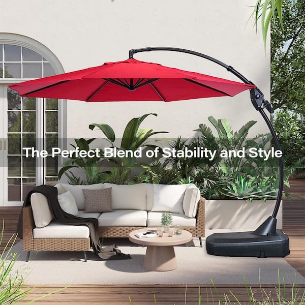 brylane home patio umbrella BrylaneHome 61/2 Ft. x 10 Ft. Oversized Rectangular Umbrella