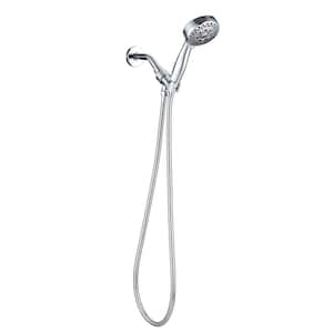 ABS High Pressure Rain Handheld Shower Head with 5 Spray Setting and Hose, Chrome