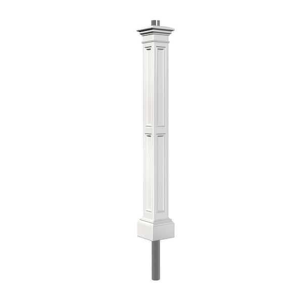 Mayne Liberty White WH Conduit Polyethylene Lamp Post