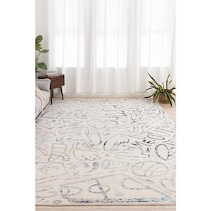 Sportsglyphs Multi-Colored 4 ft. x 6 ft. Abstract Area Rug