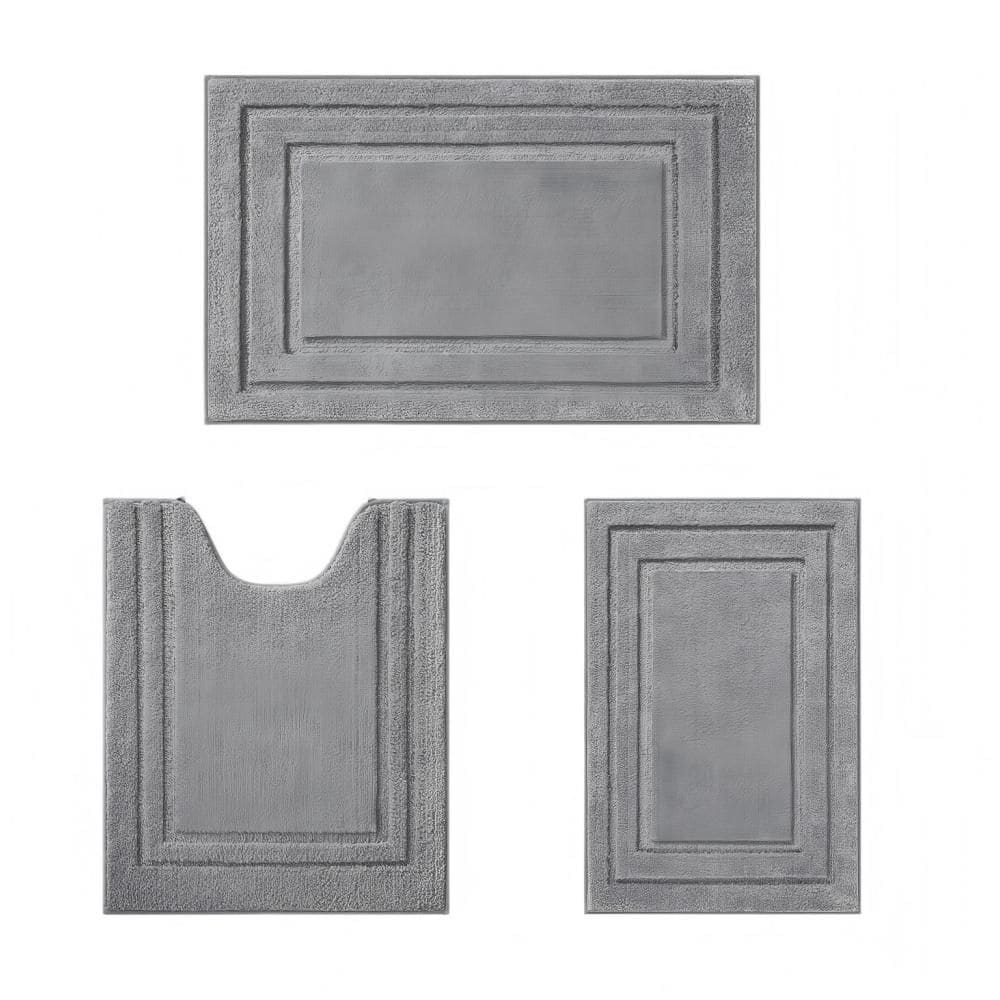 3 Piece Bathroom Rugs Set, 20 in. x 32 in. Super Soft Absorbent Non Slip Microfiber Mat, with U-shaped Toilet Rug price history on PriceWatchPro