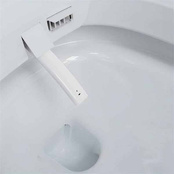 FORCLOVER Elongated Bidet Toilet 1.28 GPF with Heated Seat and LED Display