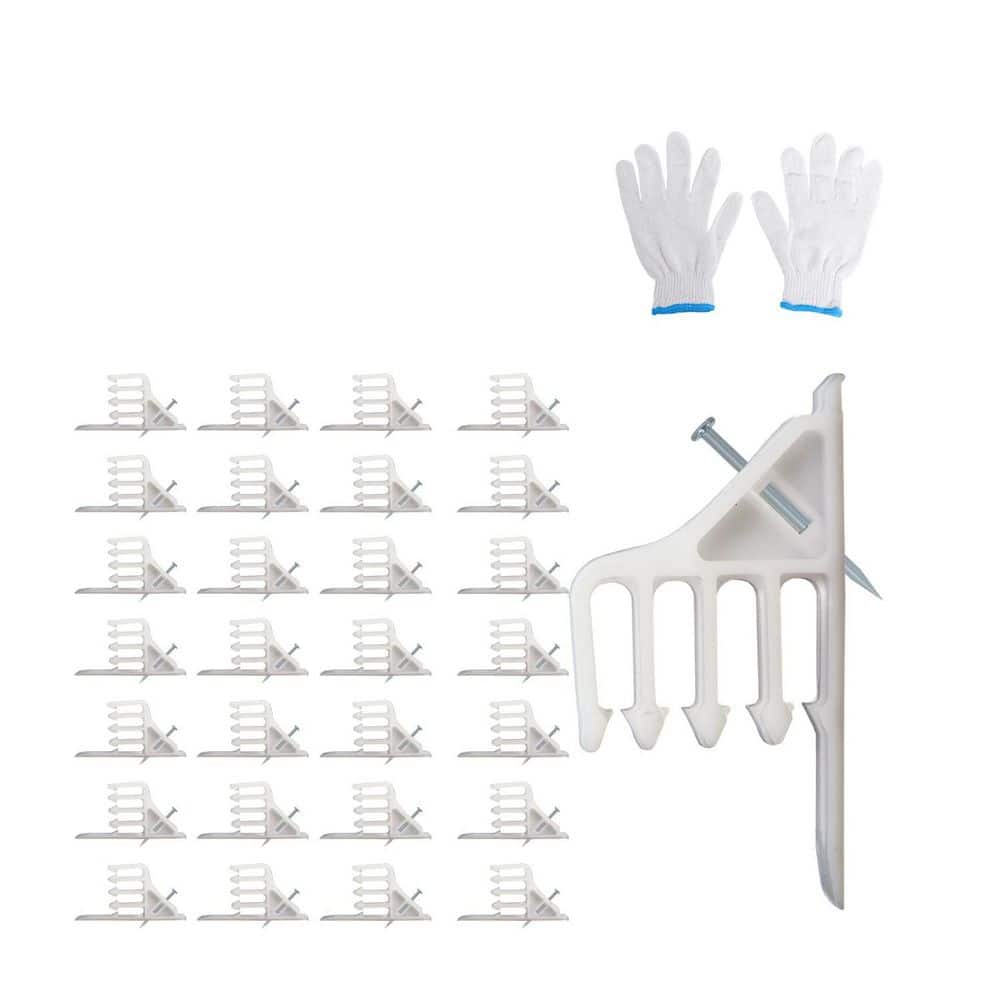 Cable Staple Hand Tool with Steel Nail Handle White Color Family 200 Pack for Wire Organization and Safety price history on PriceWatchPro