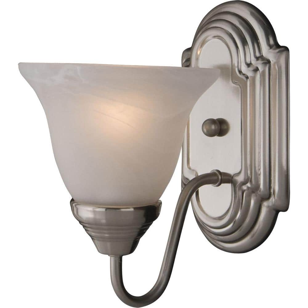 Essentials 1-Light Satin Nickel Sconce price history on PriceWatchPro