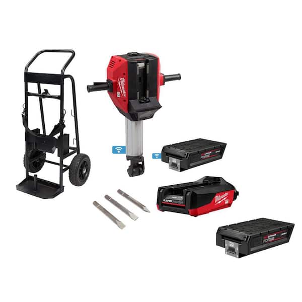 MX FUEL Lithium-Ion Cordless 1-1/8 in. x 25.1 in Breaker with Battery, Charger, & MX8. 0 Battery