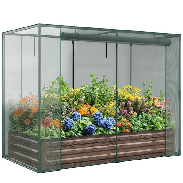 ABORON Galvanized Raised Garden Bed Kit 71 in. x 35 in. x 59 in