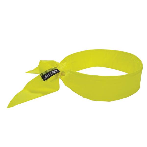 Ergodyne Chill-Its Lime Cooling Bandana - Polymer Embedded Batting Material