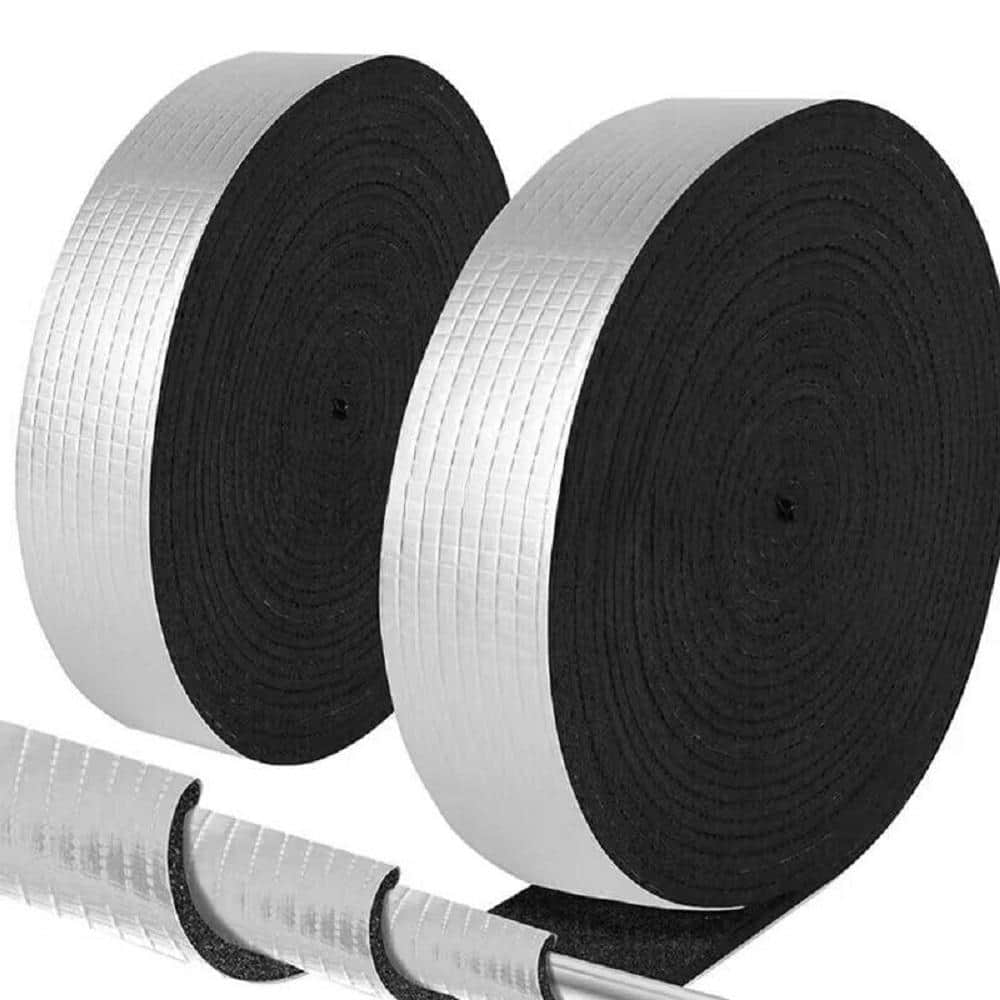 Wellco 2 in. x 33 ft. Aluminum Foil Rubber Plastic Insulation Strip ...