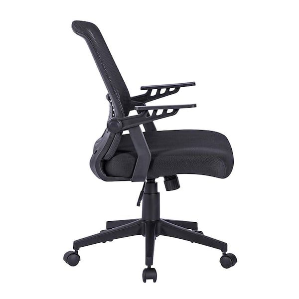 TECHNI MOBILI Ergonomic Black Office Mesh Chair with Adjustable arms  RTA-3245C-BK - The Home Depot