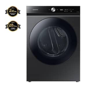 Bespoke 7.6 cu. ft. Ultra-Capacity Vented Gas Dryer in Brushed Black with Super Speed Dry and AI Smart Dial