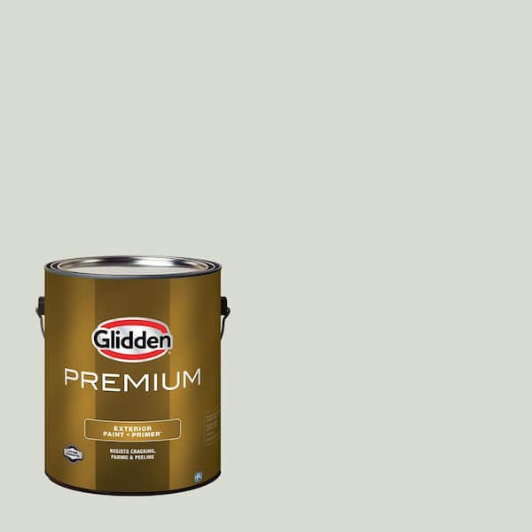 Glidden Premium 1 gal. PPG1033-2 Wayward Willow Semi-Gloss Exterior Latex Paint