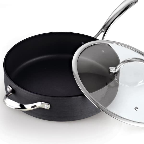 Cooks Standard 5 Quarts Non-Stick Aluminum Saute Pan with Lid & Reviews