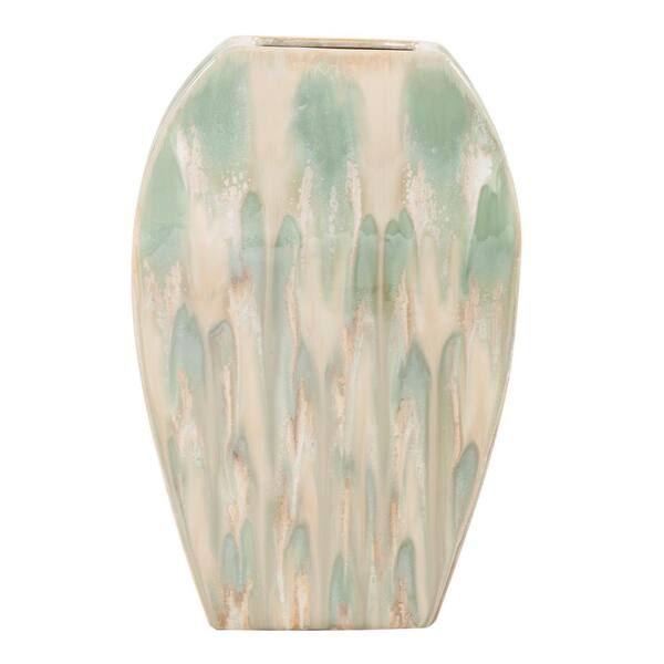 Unbranded Ceramic Green Decorative Vase Large