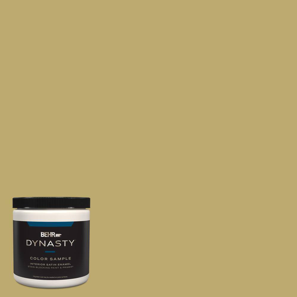 BEHR DYNASTY 8 oz. 370F5 Coriander Seed Satin Enamel StainBlocking