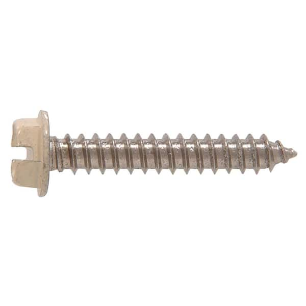 Hillman #8 1/2 in. Slotted Hex-Head Sheet Metal Screws (25-Pack)