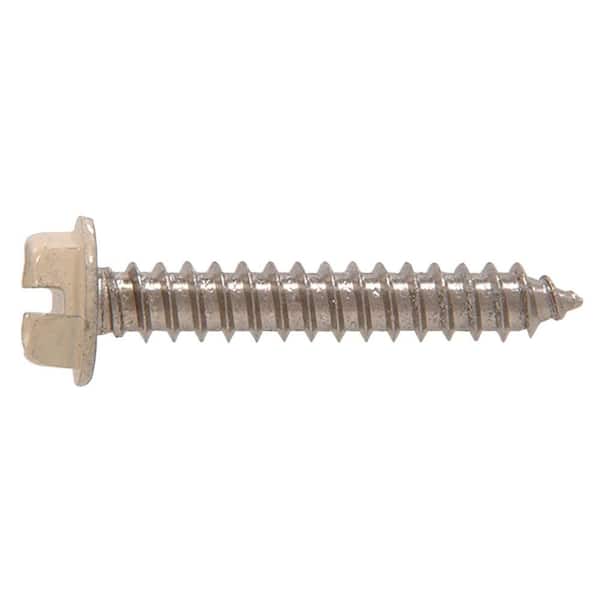 The Hillman Group #8 3/4 in. Slotted Hex-Head Sheet Metal Screws (20-Pack)