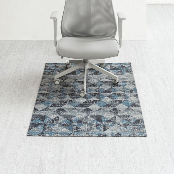 Tromso Multi-Colored 48 in. x 36 in. Polyester Chair Mat