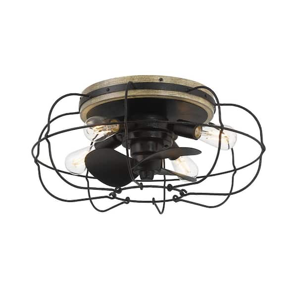 ARRANMORE LIGHTING & FANS Jaxon 22 in. Indoor/Outdoor Satin Black ...