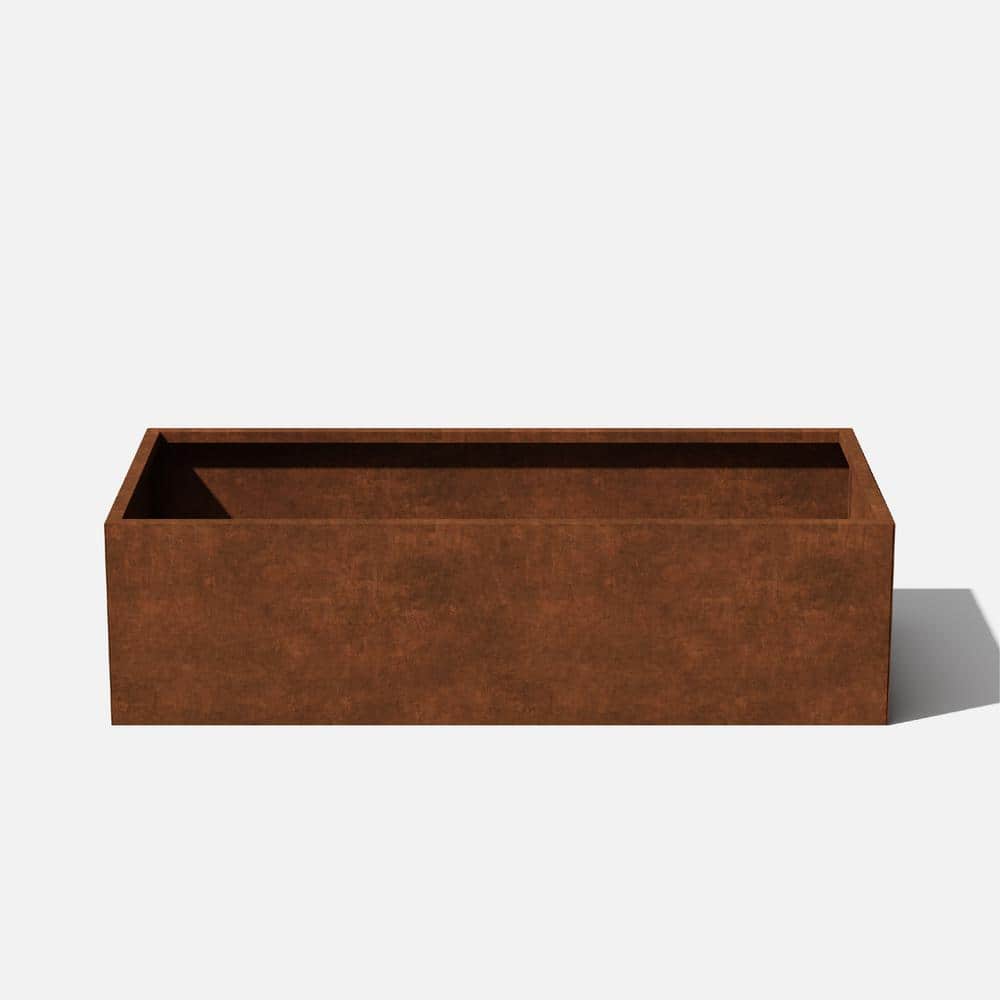 Large Corten Steel Outdoor Raised Garden Bed