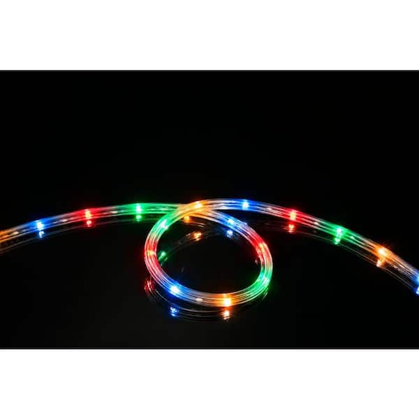 DEERPORT DECOR 48 ft. Multi-Color All Occasion Indoor Outdoor LED Rope Light 360Directional Shine Decoration