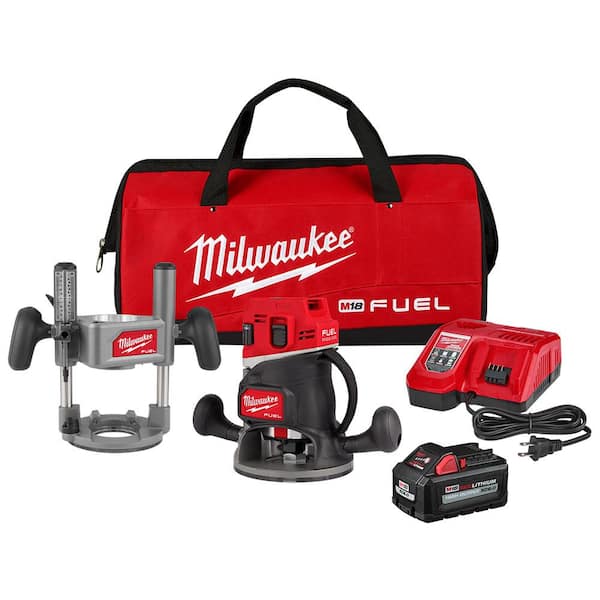 Milwaukee M18 FUEL 18-Volt Lithium-Ion Cordless Brushless 1/2 in. Router Plunge Base Kit