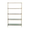 SAFAVIEH Justine 52 in. Green/Brass Metal 5-shelf Bookcase ETG3201B - The  Home Depot