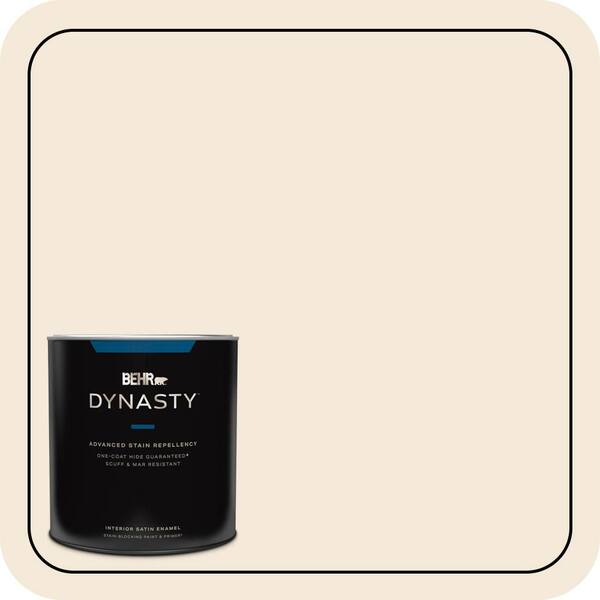 BEHR DYNASTY 1 qt. Home Decorators Collection #HDC-CL-17 Ceylon Cream Satin Enamel Interior Stain-Blocking Paint & Primer