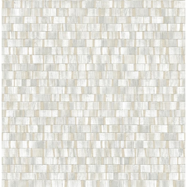 A-Street Prints Dobby Light Grey Geometric Paper Strippable Wallpaper (Covers 56.4 sq. ft.)