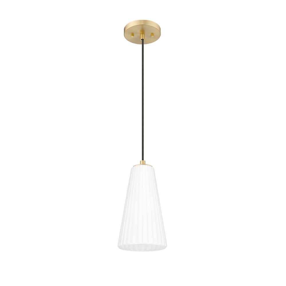 11-Inch Modern Gold Glass Pendant Light