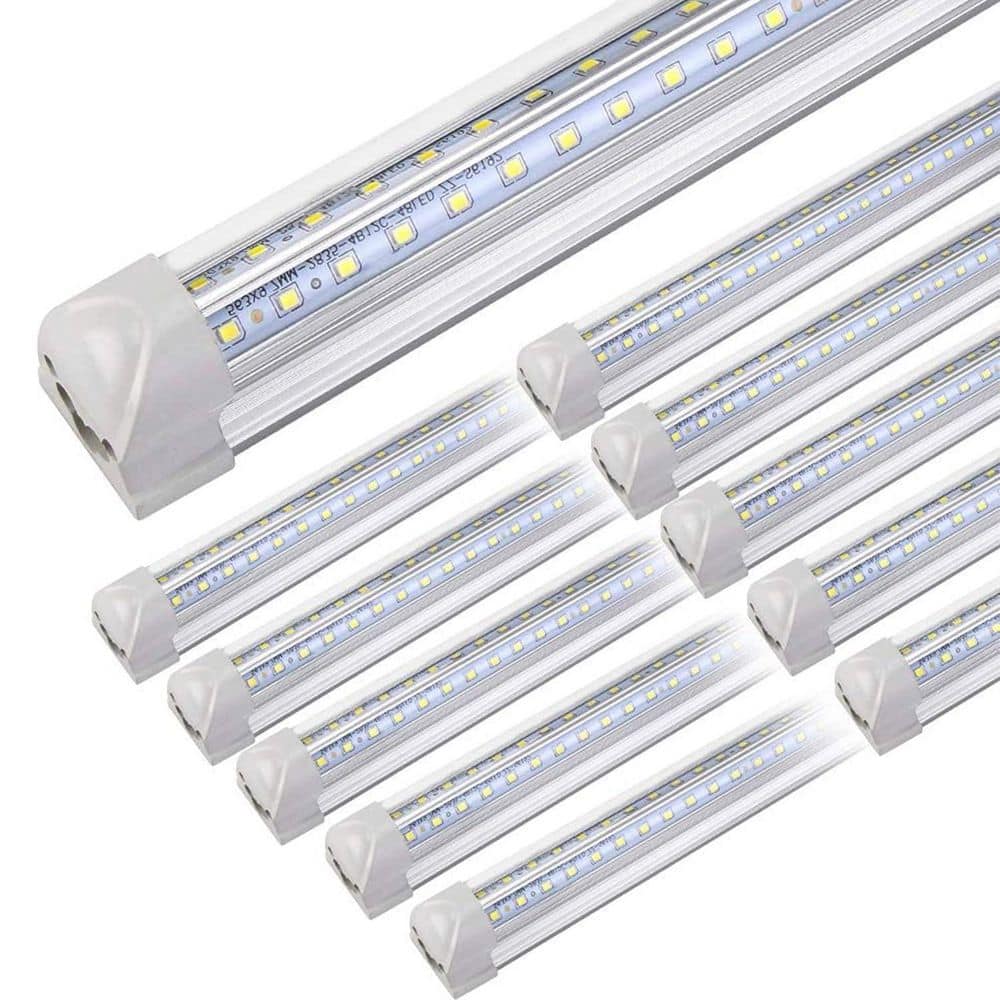 10-Pack 4 ft. 375-Watt Equivalent T8 LED White Shop Light, 6500K Linkable Shop Light for Garage, Workshop, Plug and Play price history on PriceWatchPro