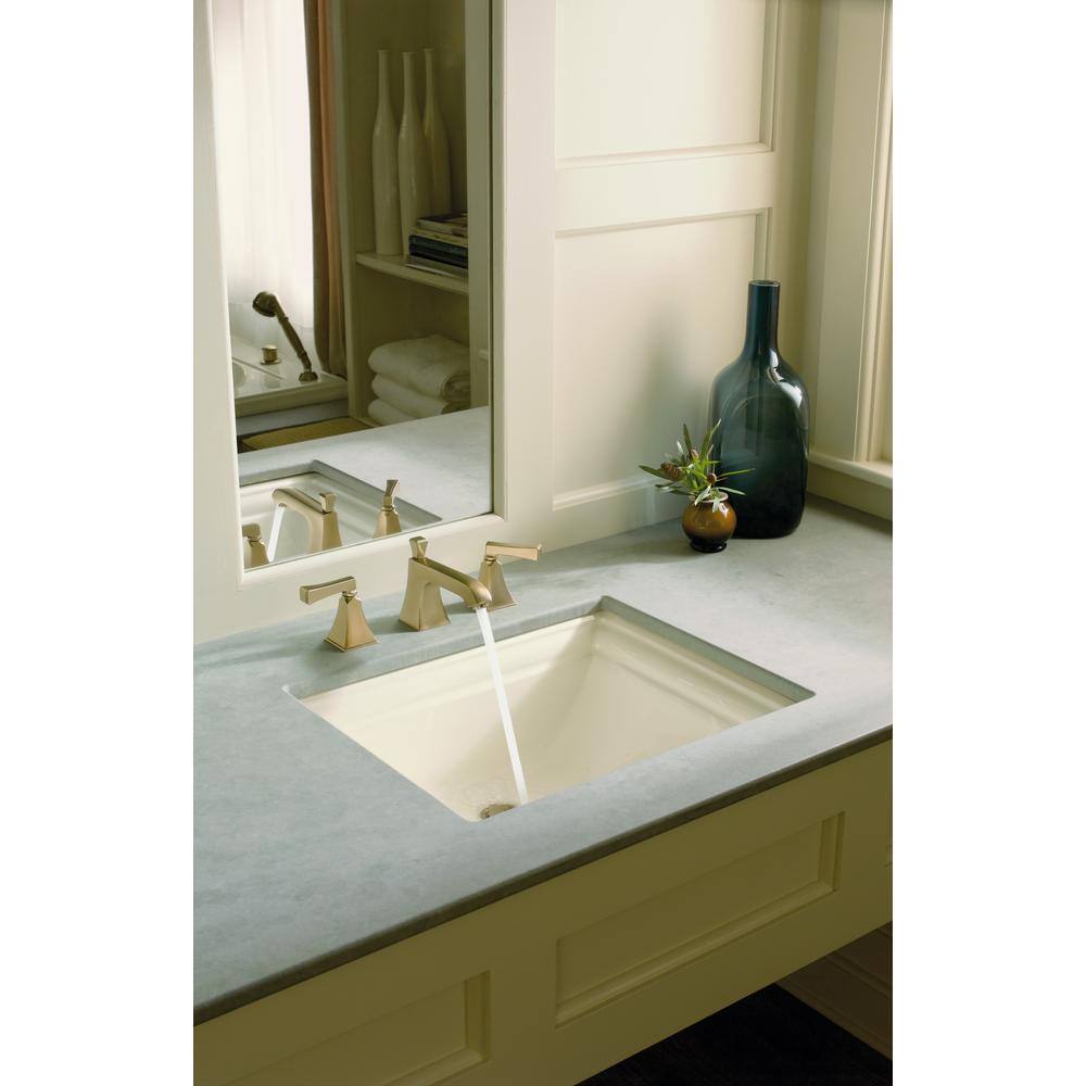 Memoirs 20 in. Vitreous China Undermount Bathroom Sink in Biscuit with Over