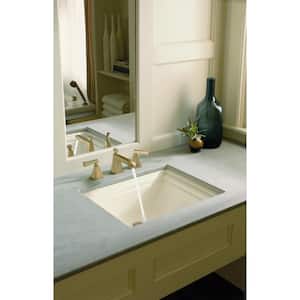 Memoirs 20 in. Vitreous China Undermount Bathroom Sink in Biscuit with Overflow Drain